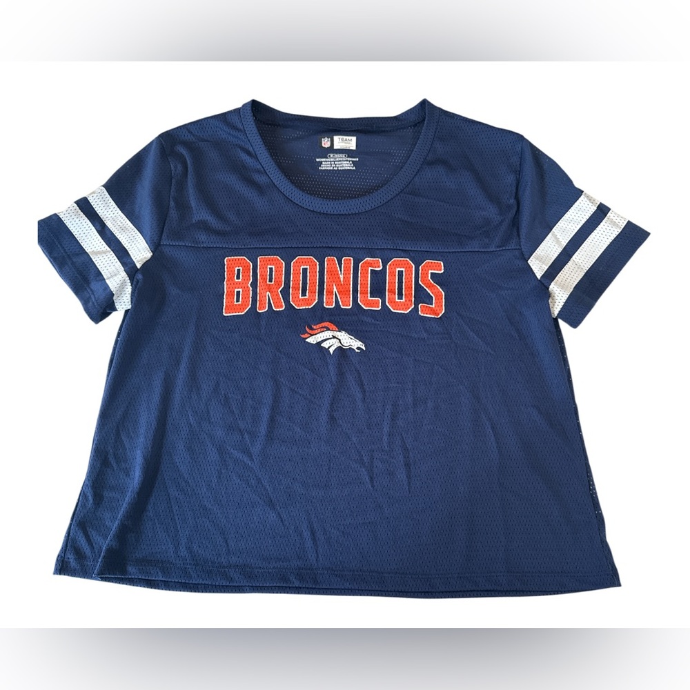 Women’s Broncos Navy Blue Jersey Tee